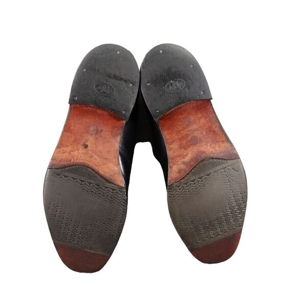 Florsheim Shoes Mens 9 Loafers Slip On Classic Leather Retro Dress Formal Black - Picture 9 of 16